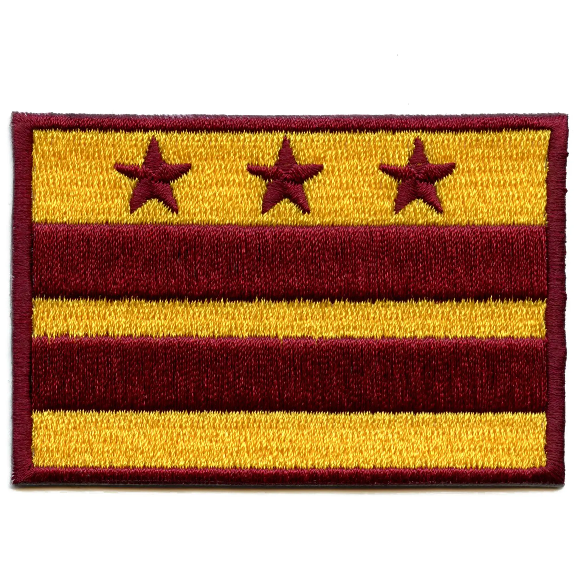 Washington D.C. Football Sleeve Patch Team Colors Flag Embroidered Iron On