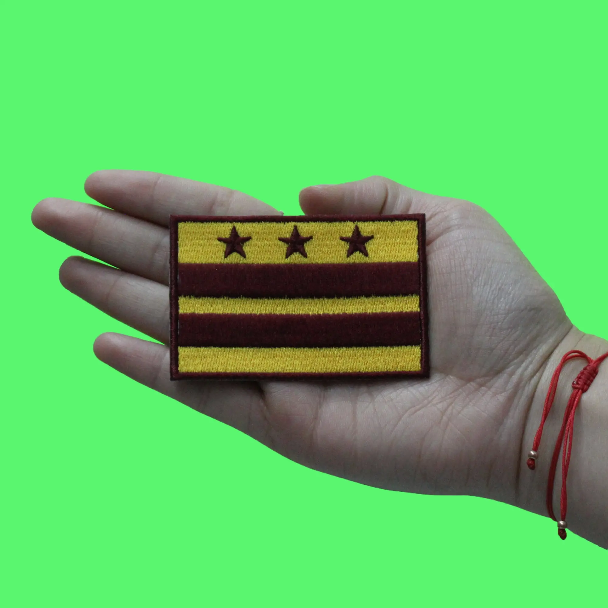 Washington D.C. Football Sleeve Patch Team Colors Flag Embroidered Iron On - Image 2