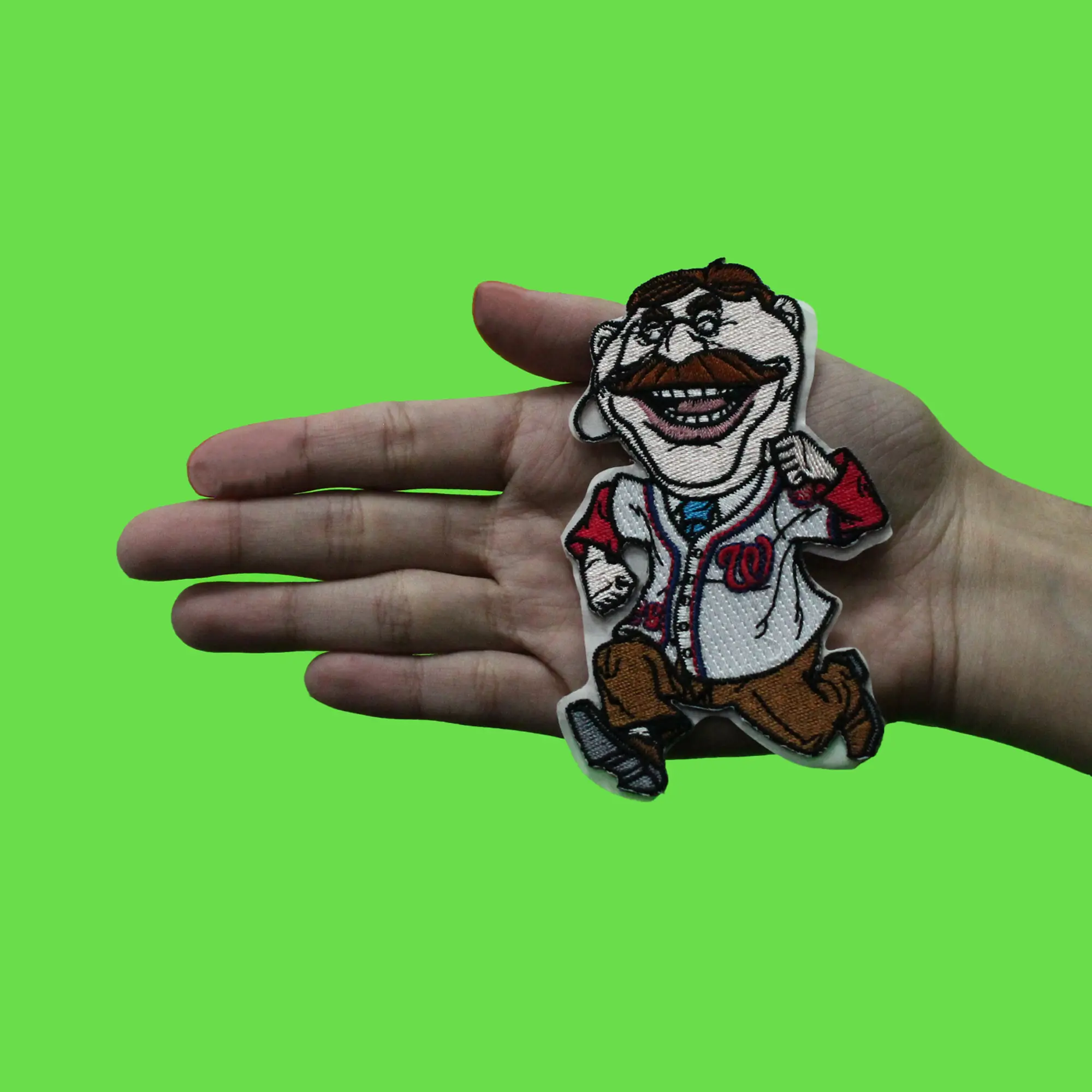 Teddy Roosevelt President Washington Nationals Team Mascot Self Adessive Patch - Image 2