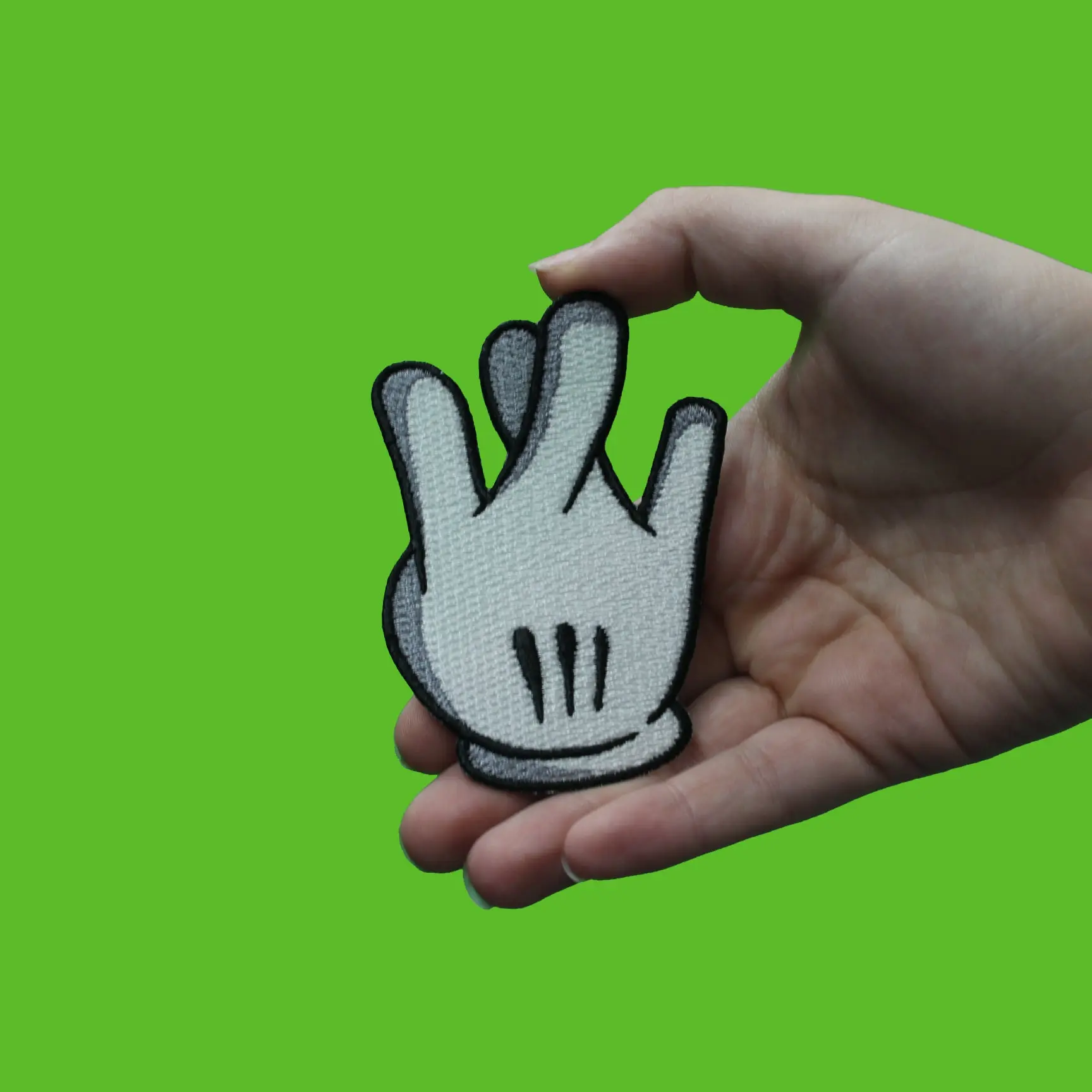 Westside California Glove Patch Hand Fingers Embroidered Iron On - Image 2