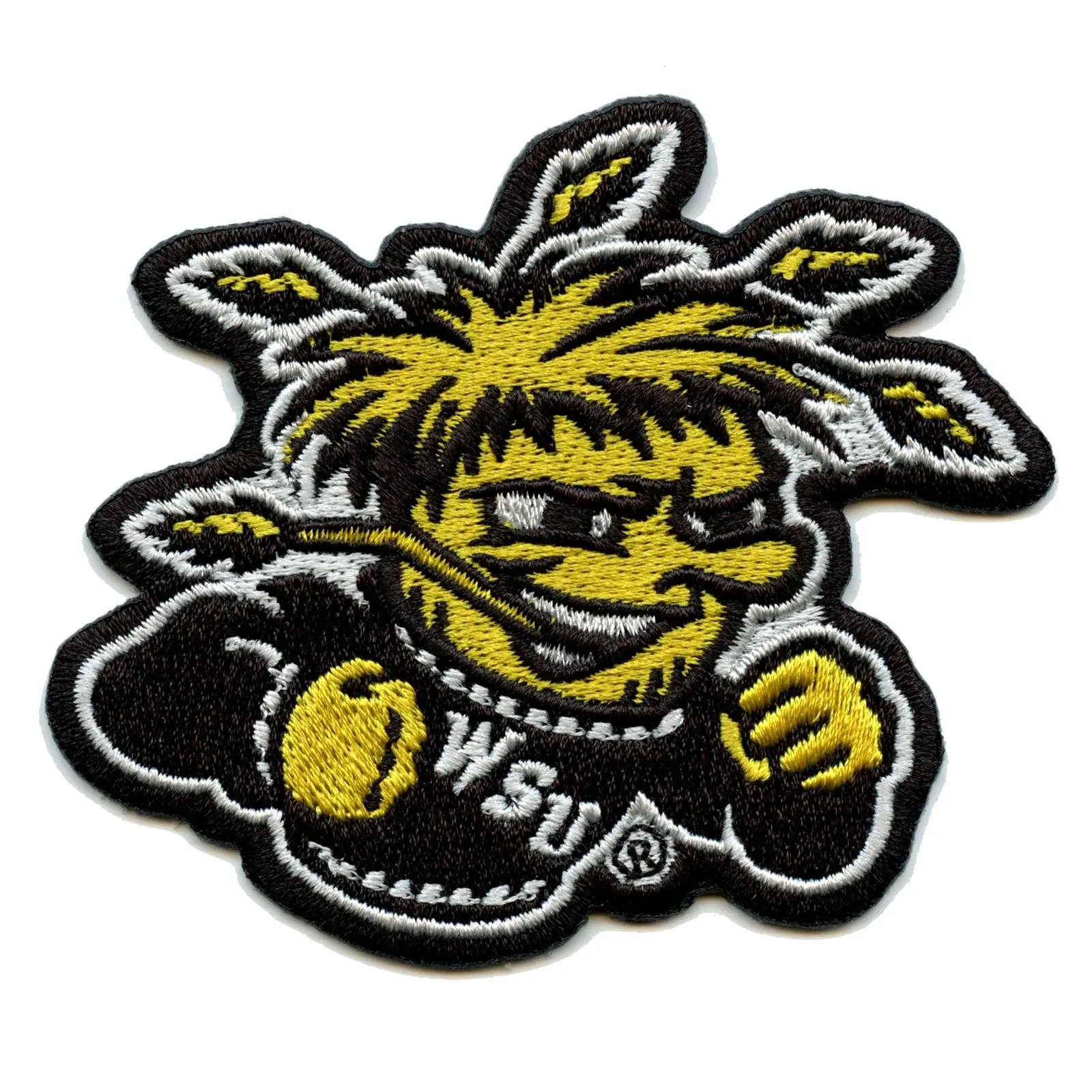 Wichita State Shockers Mascot Logo Iron On Embroidered Patch - Image 3
