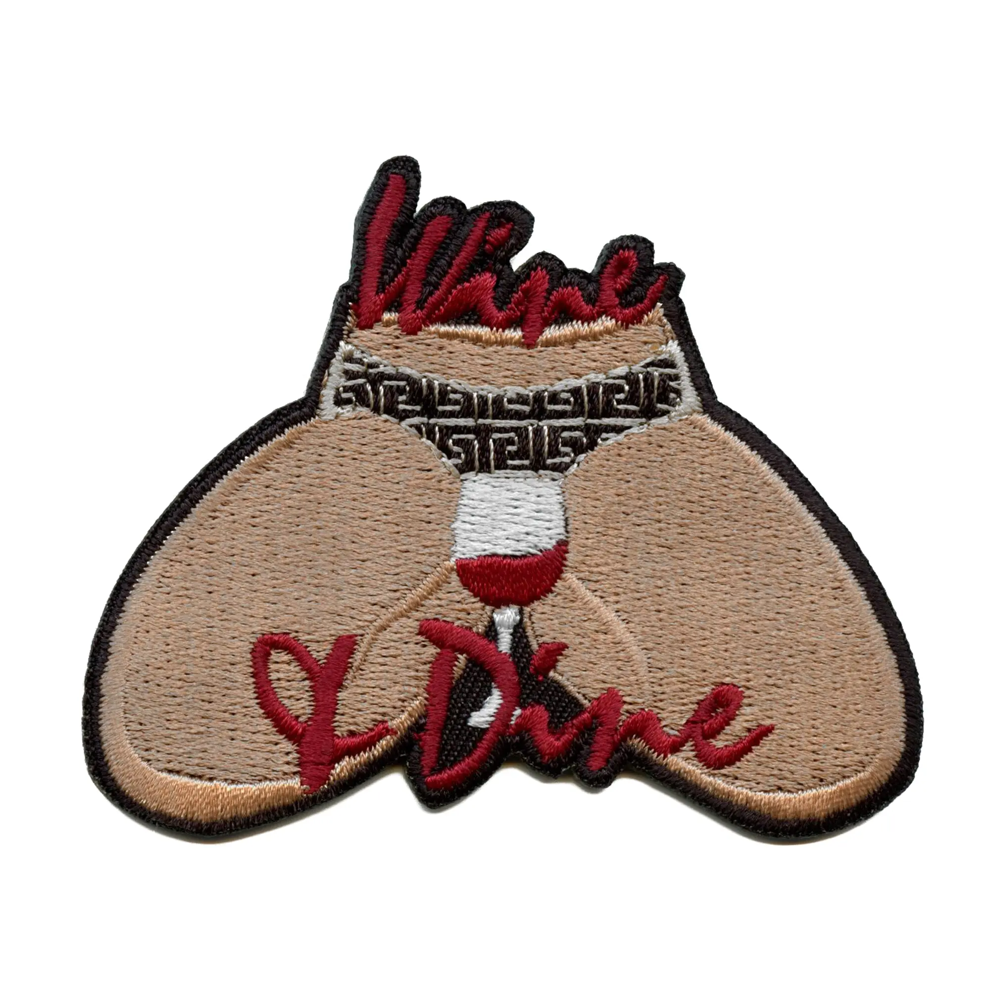 Wine And Dine Patch Iconic Artist Drink Embroidered Iron On