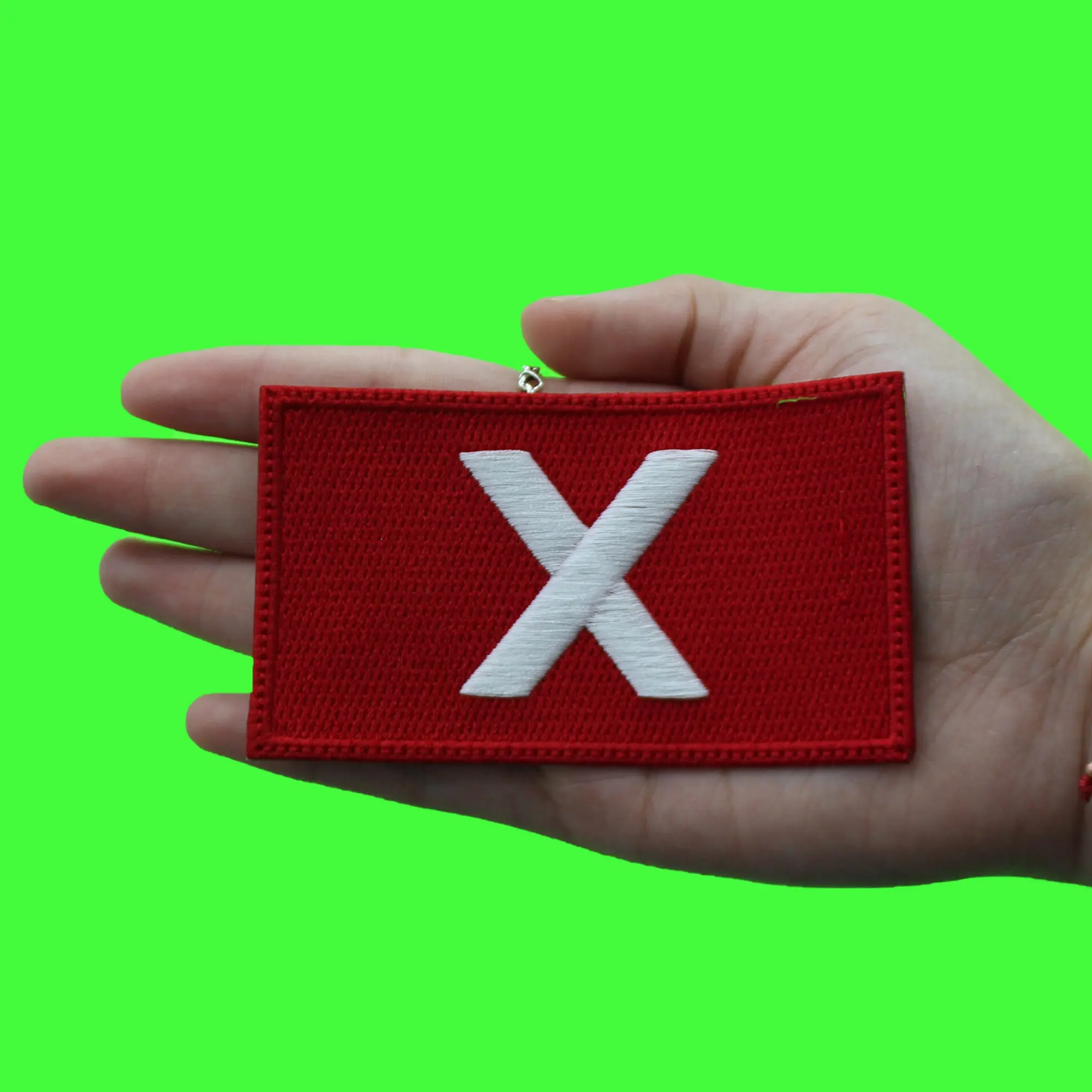 Vote X Means No Patch Korean Survival Game Embroidered Iron On - Image 2