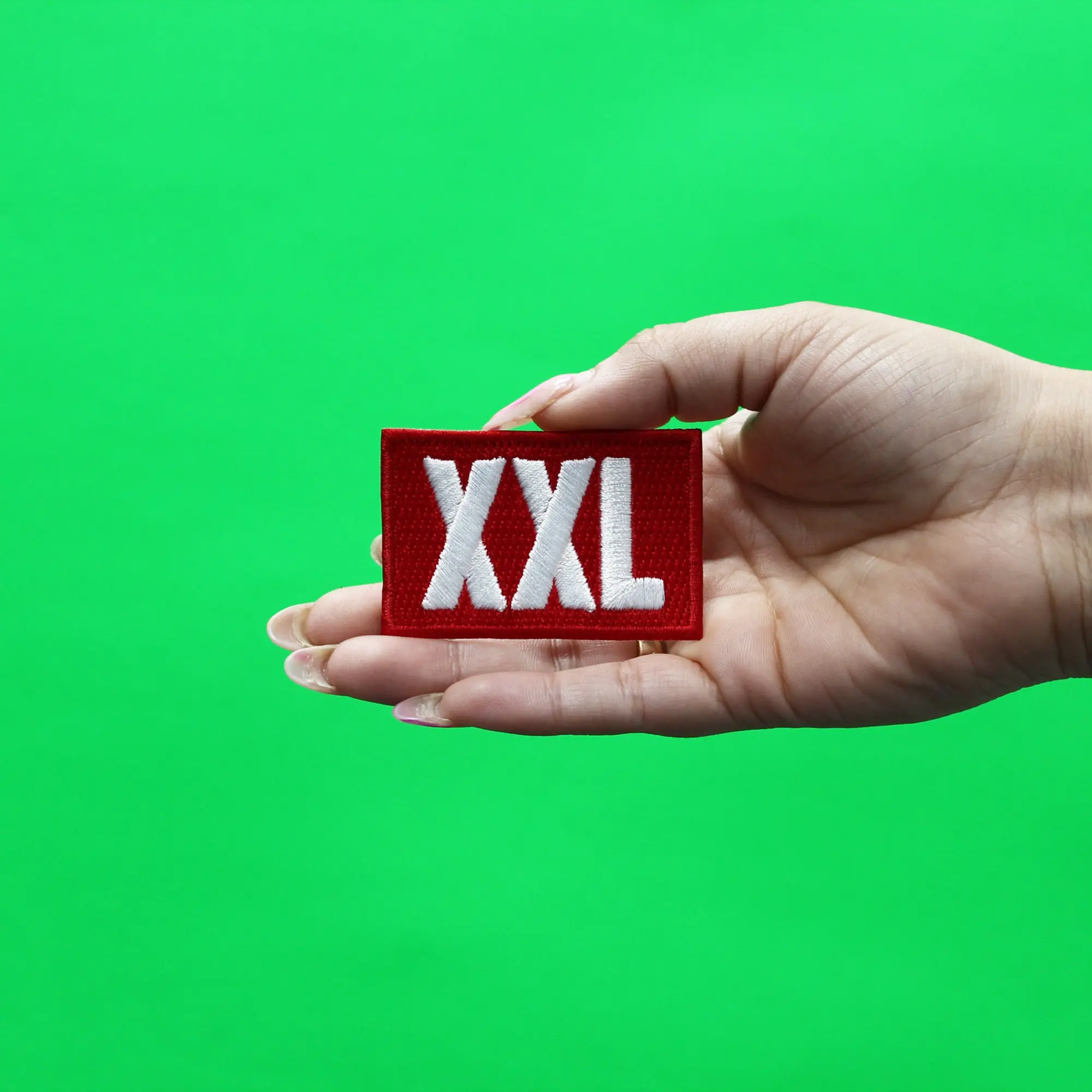 XXL Box Logo Iron On Embroidered Patch - Image 2