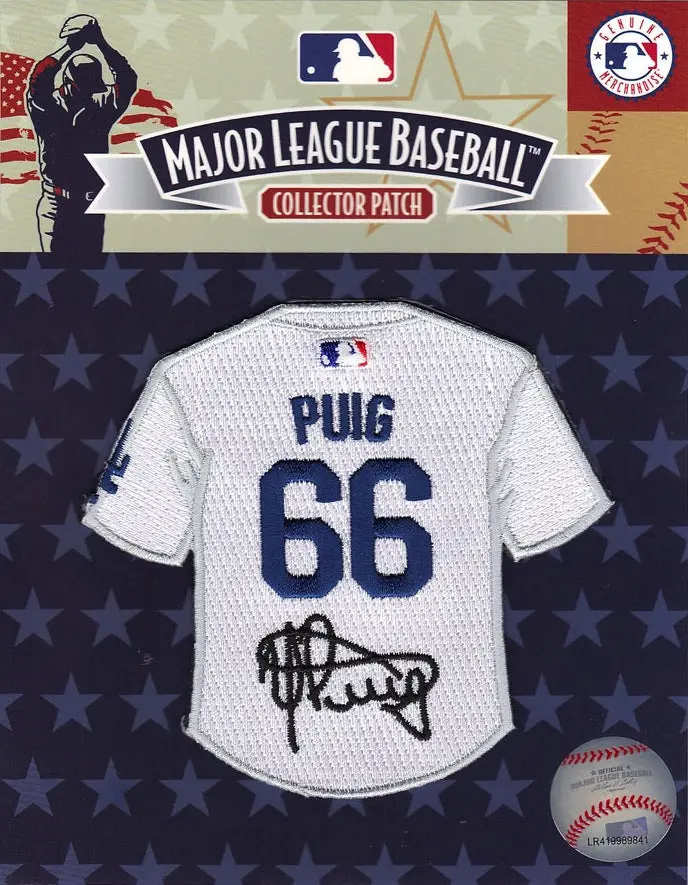 Yasiel Puig Los Angeles Dodgers #66 with Signature Jersey Patch
