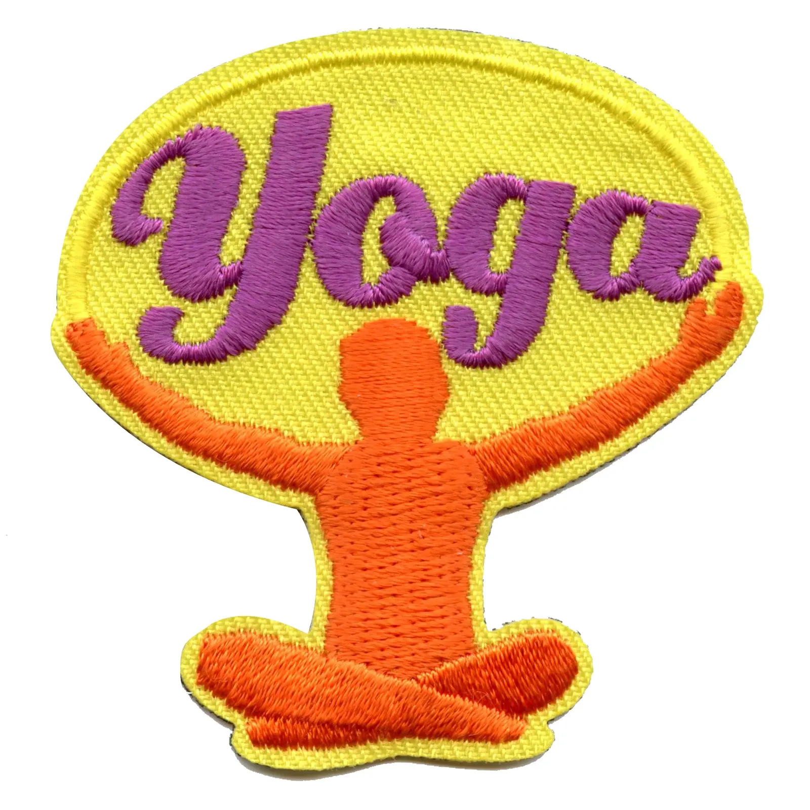 Yoga Workout Hobbie Embroidered Iron On Patch