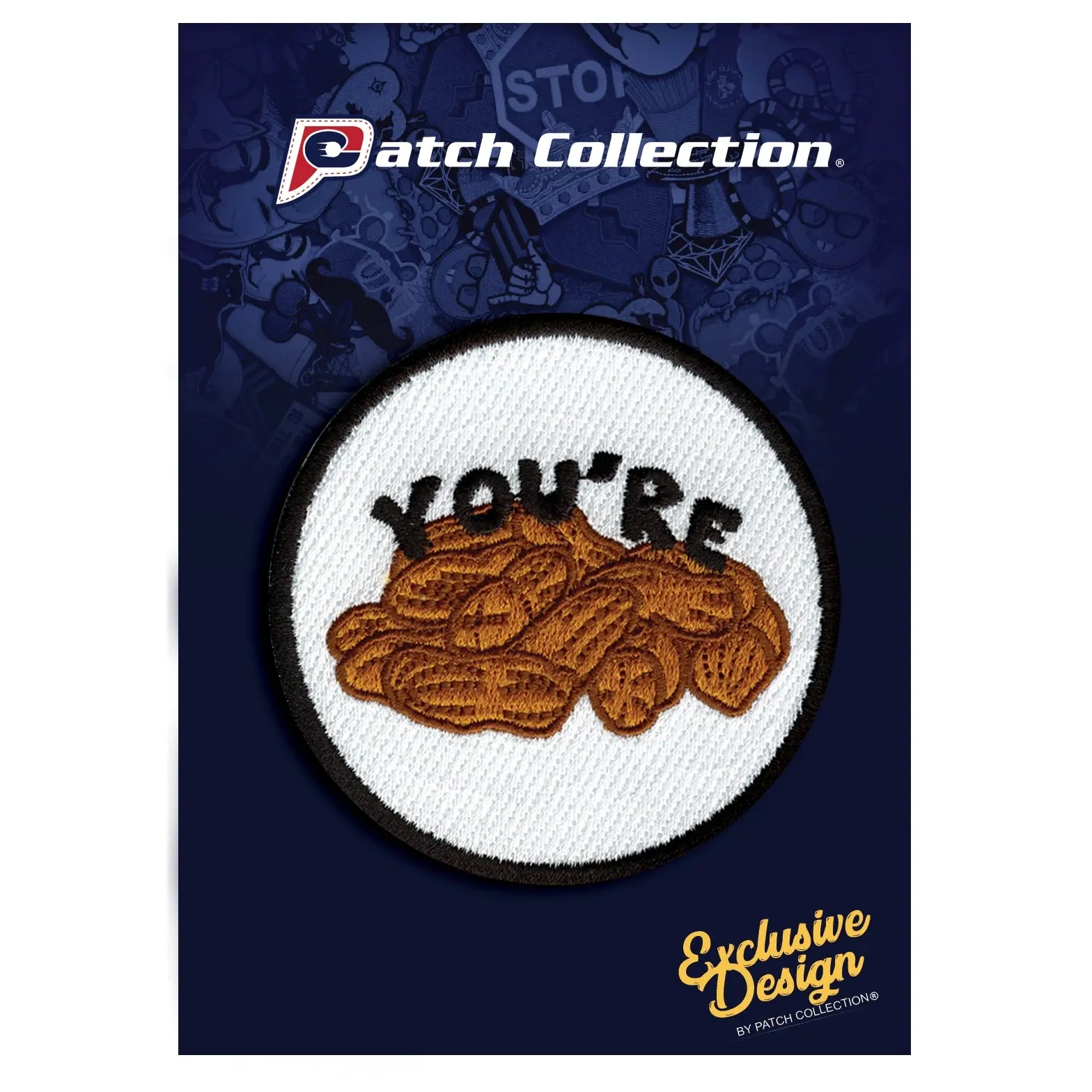 You're Nuts Iron On Patch - Image 2