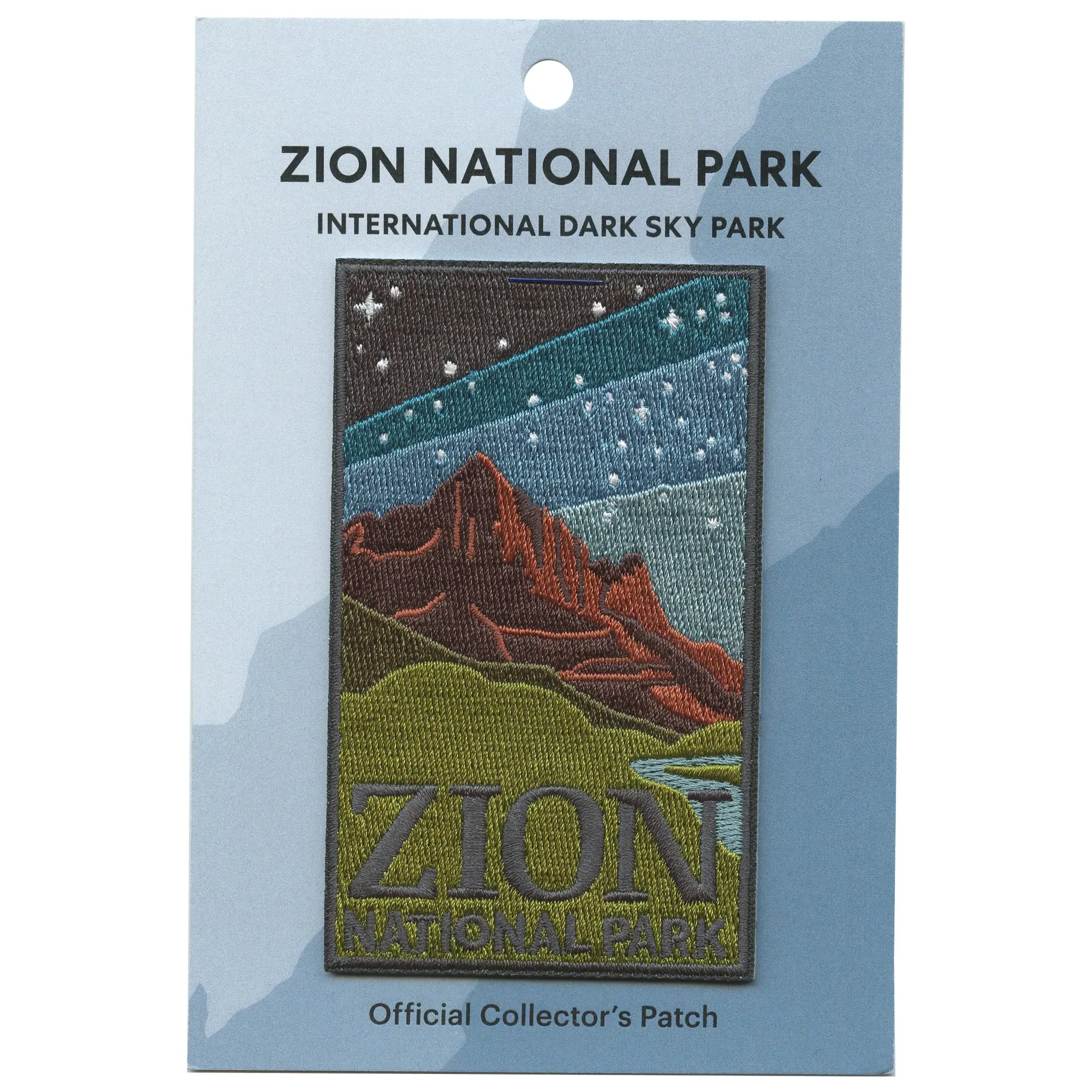 Zion National Park Travel Patch Night Sky Embroidered Iron On - Image 2